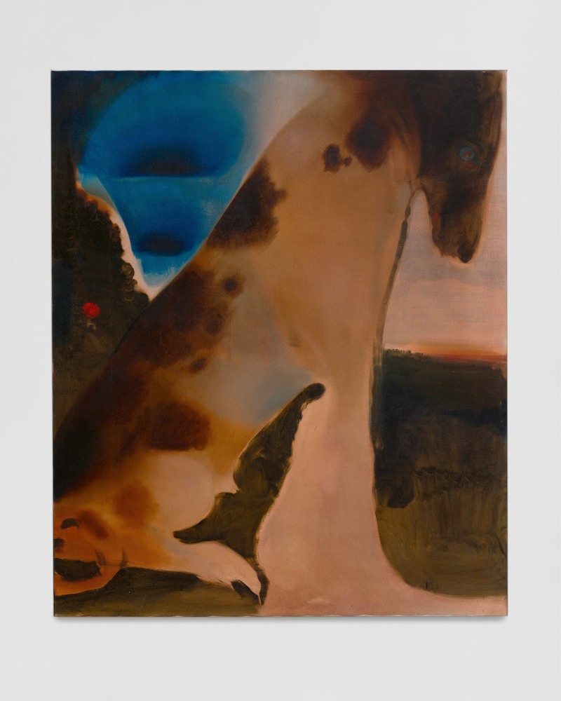 Rae&amp;nbsp;Klein

Dog with Blue Eyes, 2023

oil on linen

182.88h x 152.40w cm

72h x 60w in