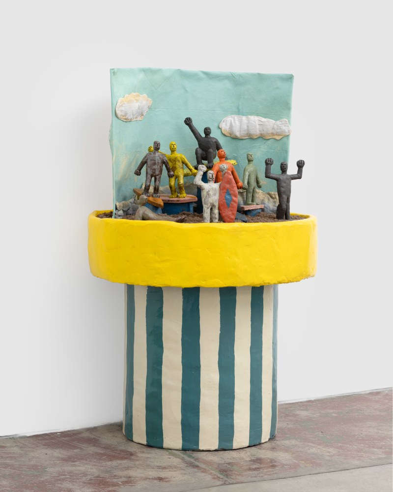 Stanley Edmondson

Untitled (Gigantor Beach), 2024

painted cement, glazed ceramic, canvas, wool, linen, oil paint

38 x 37 x 31 in
96 x 94 x 78 cm