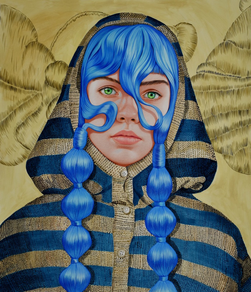 &amp;Aacute;ngeles Agrela

Liliane, 2023

Acrylic and pencil on paper

39.0h x 34.0w in
100.0h x 86.0w cm