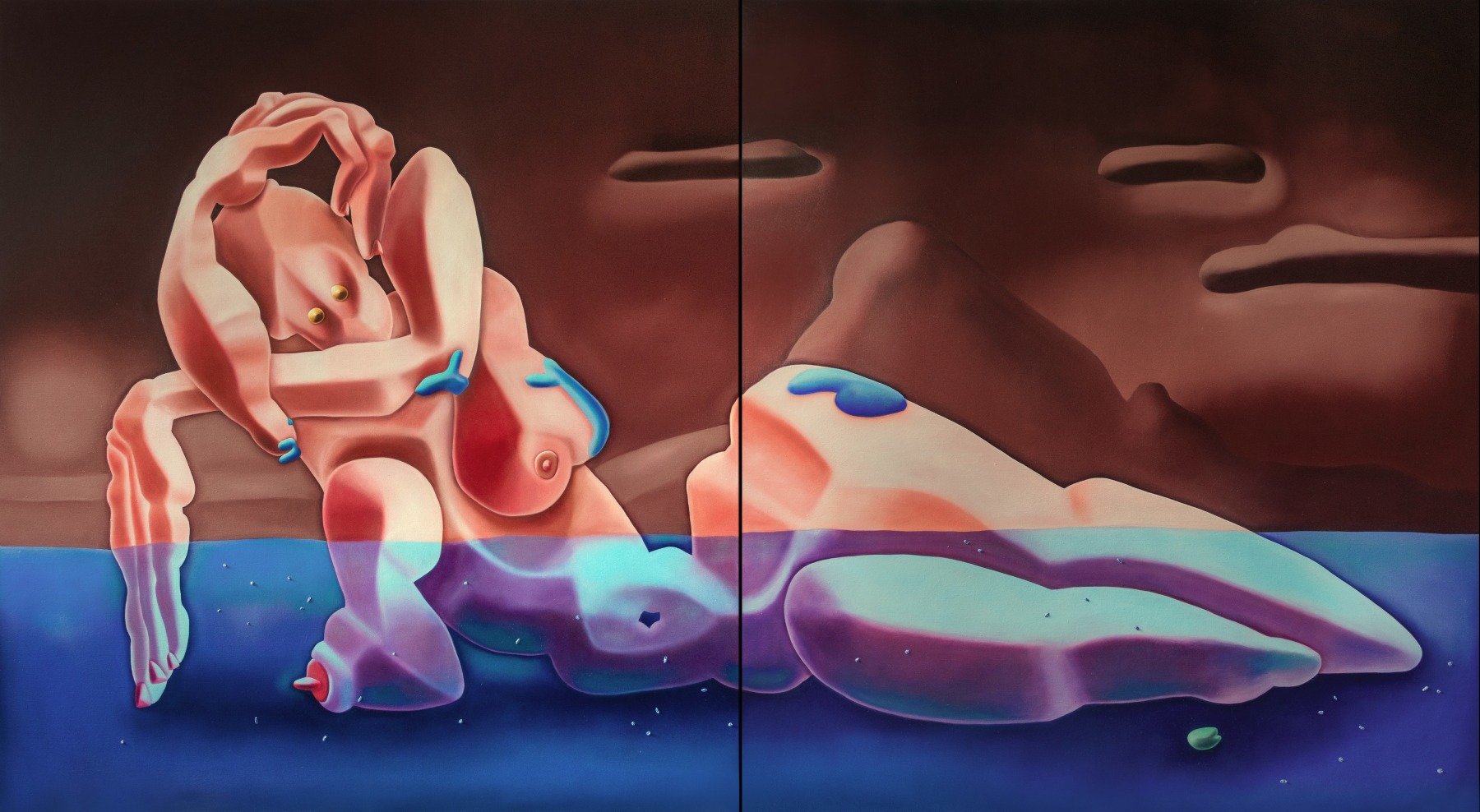 The Seal Was Brittle, 2022

oil on canvas

220h x 400w cm

86.61h x 157.48w in