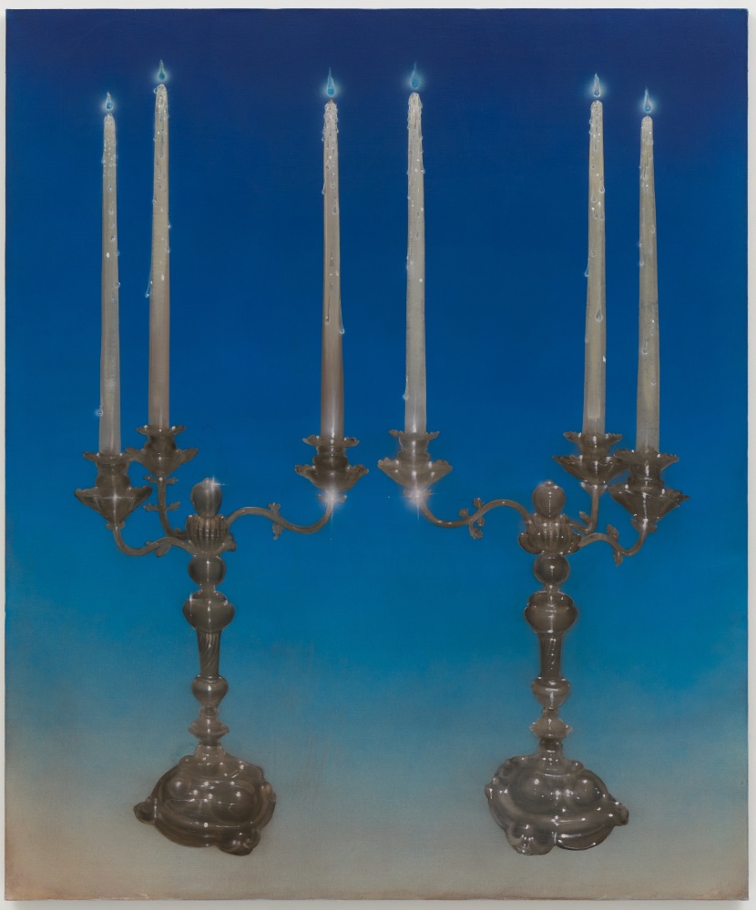 Rae&amp;nbsp;Klein

Two Candles, 2022

oil on linen

72h x 60w in

182.88h x 152.40w cm