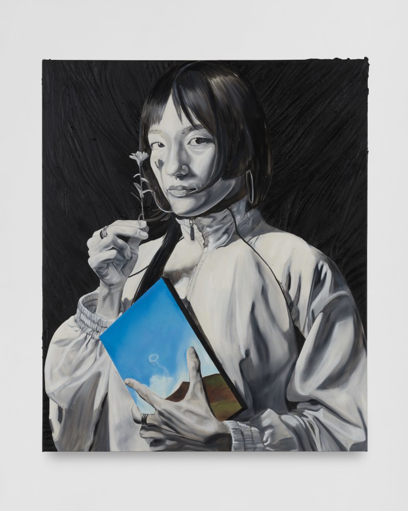 Chloe&amp;nbsp;Sa&amp;iuml; Breil-Dupont

A Sky, portrait of Linh, 2023-2024

oil, wax and resin on canvas

120h x 100w cm

47h x 39w in