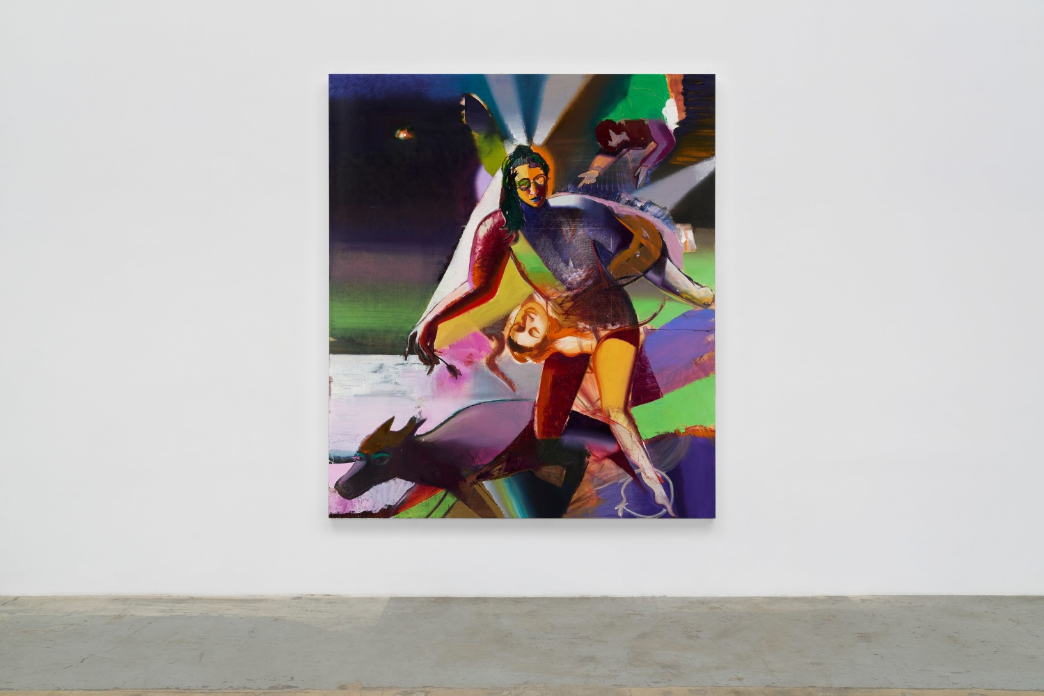 Katherina&amp;nbsp;Olschbaur
Angels and Avatars, 2021
oil on canvas
90.75 x 78.75 in
230.4 x 200 cm