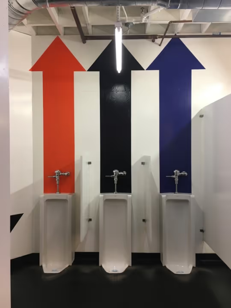 Barbara Stauffacher Solomon Supergraphics at Marin Country Mart, Larkspur, CA