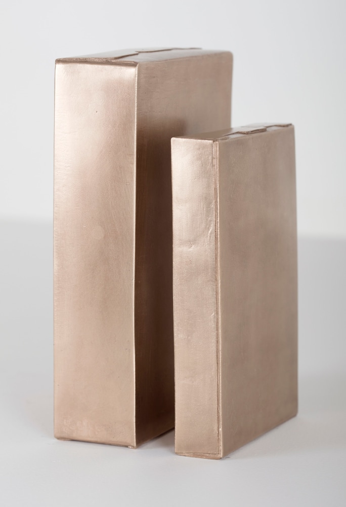 Kate Shepherd Monument, B : Shake'n Bake, All Bran, 1999 - 2016 Bronze Set of two 7 x 4 3/4 x 1 1/4 inches (17.8 x 12 x 3.2 cm) 8 5/8 x 5 1/2 x 2 inches (21.9 x 14 x 5.1 cm) Edition of 3