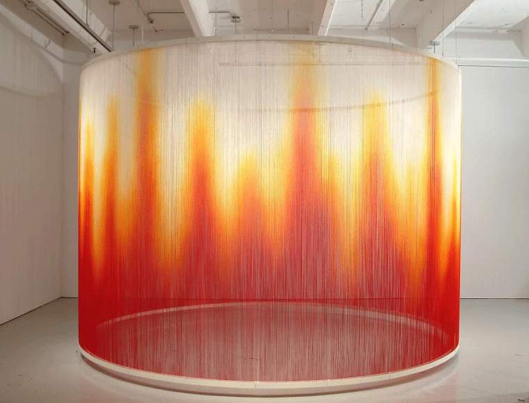 Teresita Fernández Fire, 2005 Installation view at The Fabric Workshop and Museum, Philadelphia