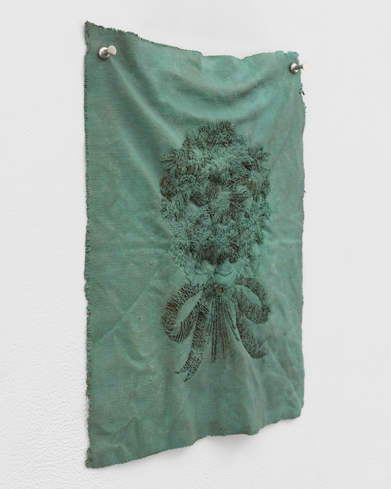 Jessie Henson Monument (present), 2024 Unique Bronze with patina and Caplain 20K gold leaf 12 x 8 3/4 x 1/2 inches 30.5 x 22.2 x 1.3 cm