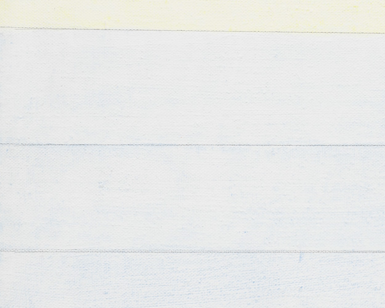 Agnes Martin Untitled, circa 1995-1999 Gesso, acrylic and graphite on linen Framed Dimensions: 12 13/16 x 12 11/16 inches 32.5 x 32.2 cm Image Dimensions: 12 x 12 inches 30.5 x 30.5 cm