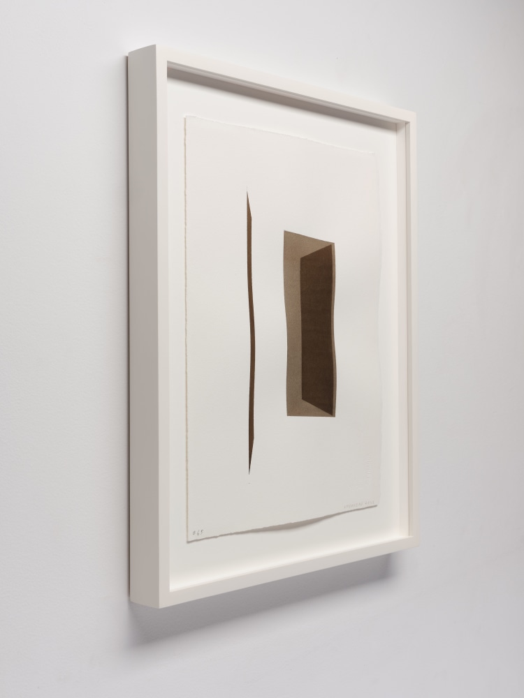 Kate Shepherd Brown, Open Door with Plane, #65, 2022 Watercolor on Arches paper Framed Dimensions: 18 7/8 x 15 1/8 x 1 1/2 inches 47.9 x 38.4 x 3.8 cm