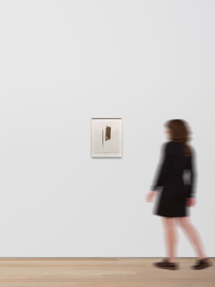 Kate Shepherd Brown, Open Door with Plane, #62, 2022 Watercolor on Arches paper Framed Dimensions: 18 7/8 x 15 1/8 x 1 1/2 inches 47.9 x 38.4 x 3.8 cm