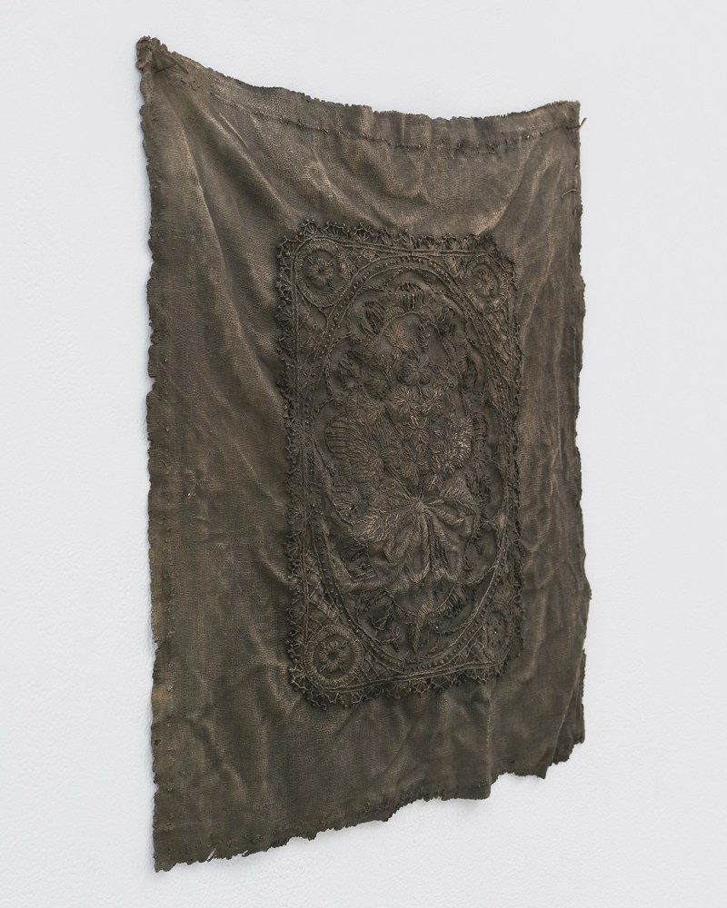 Jessie Henson Monument (grace), 2024 Unique Bronze with patina 14 5/8 x 11 7/8 x 3/4 inches 37.1 x 30.2 x 1.9 cm