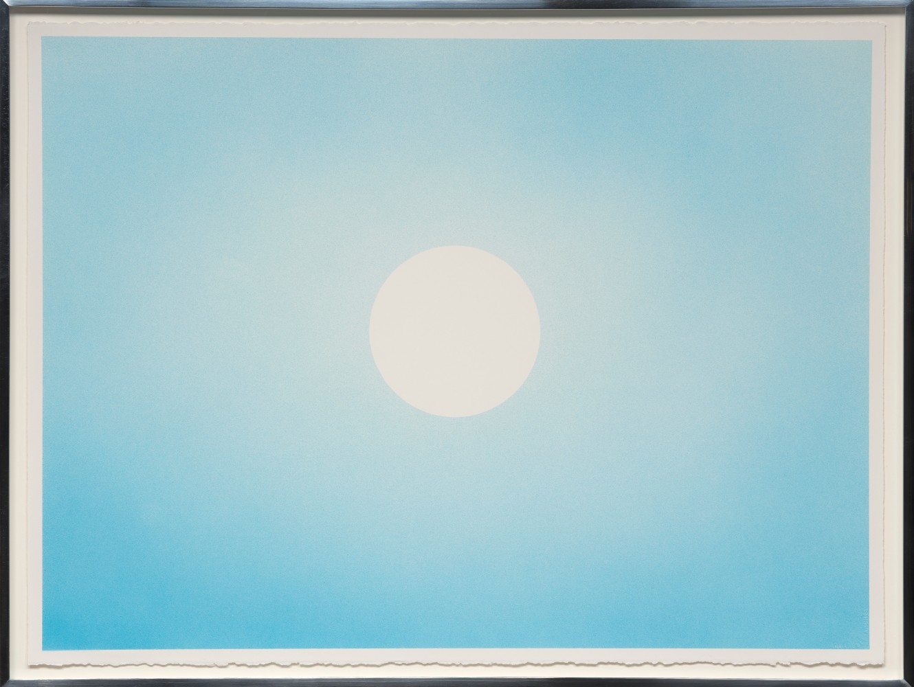 Rob Reynolds, New Sun (cyan turquoise), 2025
