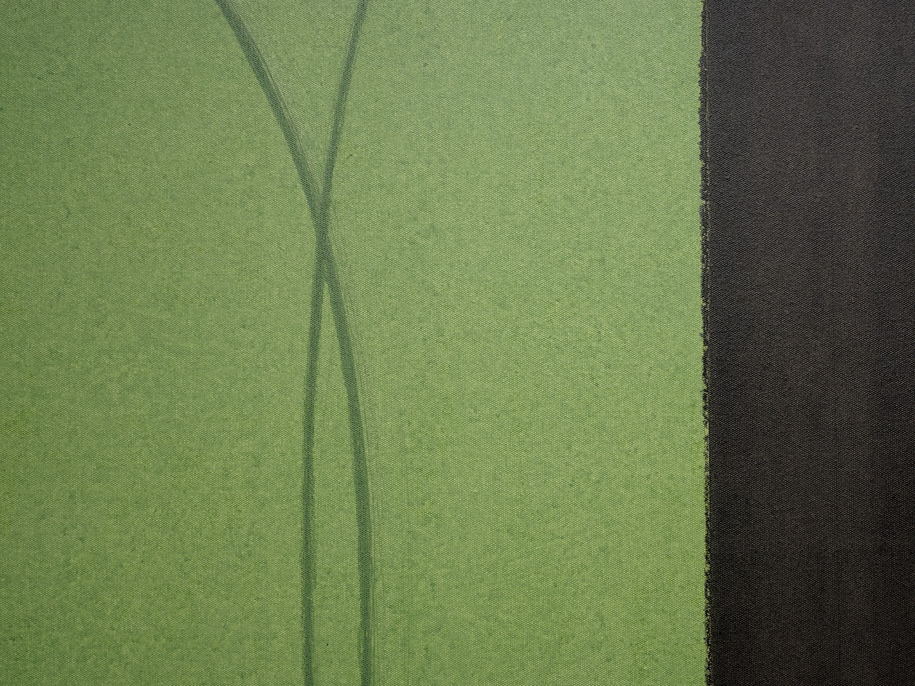Robert Mangold Green/Black Zone Painting, 1997 Acrylic and black pencil on canvas 45 x 99 inches 114.3 x 251.5 cm