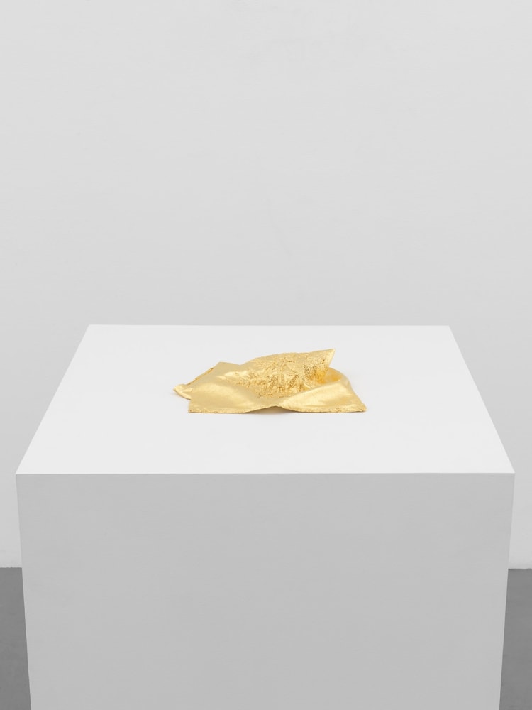 Jessie Henson Monument (fold), 2024 Inscribed on the verso with the artist's signature, name and date Unique Bronze with 23.75K gold leaf 2 x 11 3/4 x 10 3/4 inches 5.1 x 29.8 x 27.3 cm