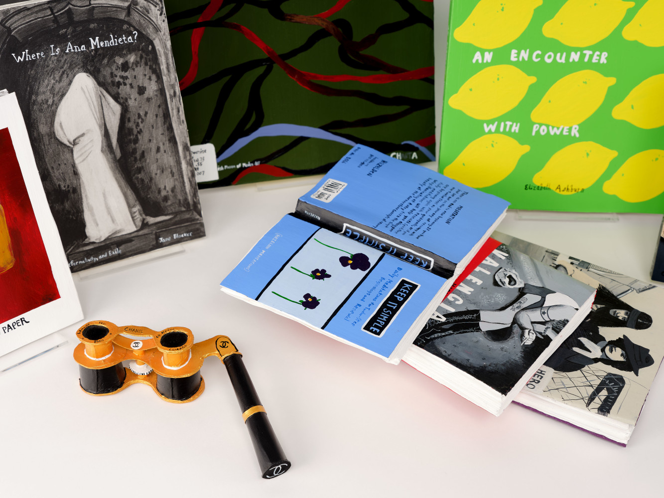 Libby Black Just Kids, Valencia, and Keep it Simple, 2023 Paper, paint and glue 13 x 9 x 2 1/2 inches 33 x 22.9 x 6.3 cm