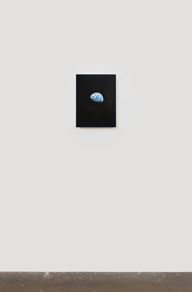 Rob Reynolds &quot;Earthrise 3&quot;, 2020, Oil, alkyd and acrylic polymer paint on canvas in welded aluminum artist's frame, Framed Dimensions: 24 3/4 x 18 3/4 inches 62.9 x 47.6 cm
