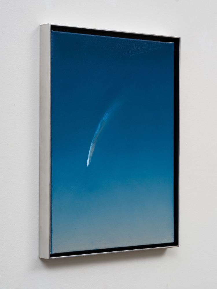Rob Reynolds, &quot;The Great Comet Neowise Over California in 2020&quot;, 2021, Oil, alkyd and acrylic polymer paint on canvas in welded aluminum artist's frame, Framed Dimensions: 16 3/4 x 12 3/4 inches