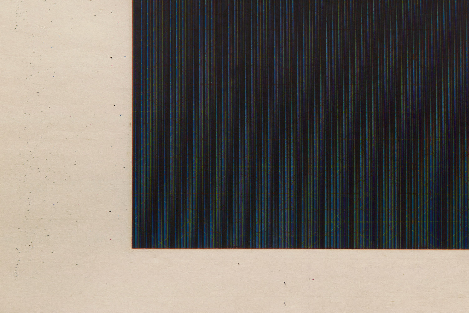 Marsha Cottrell Untitled (Dark with vertical lines), 2025 Archival pigment-based ink on digital ground on paper, unique Framed Dimensions: 17 3/8 x 22 3/8 x 1 3/8 inches 44.1 x 56.8 x 3.5 cm Paper Dimensions: 15 x 20 inches 38.1 x 50.8 cm