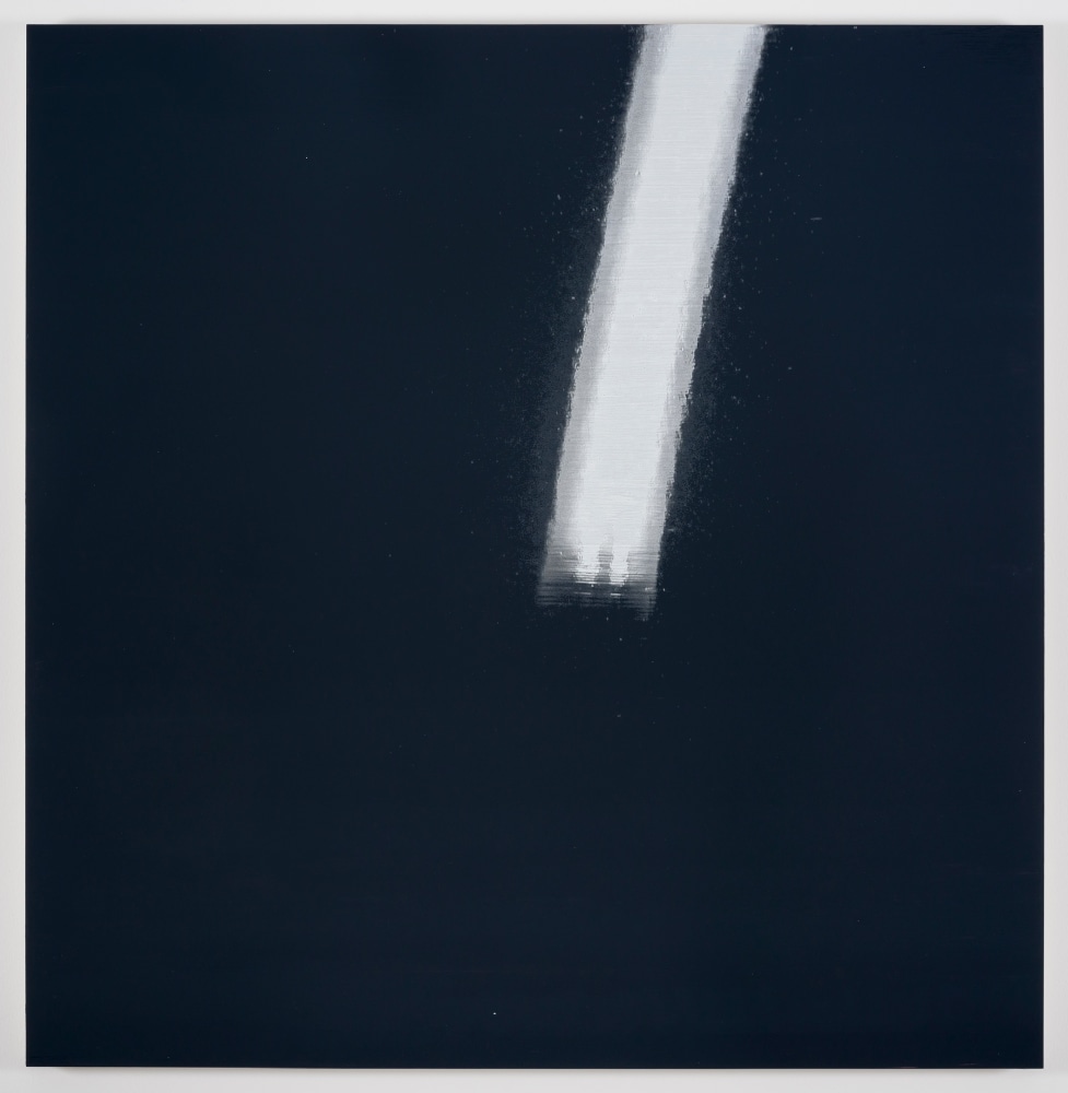 Kate Shepherd Kodak, Bolts, Giraffe Horns, 2018 Screen printed enamel and enamel on panel Five panels 41 x 42 inches each (104.1 x 106.7 cm) 41 x 210 inches overall (104.1 x 533.4 cm)