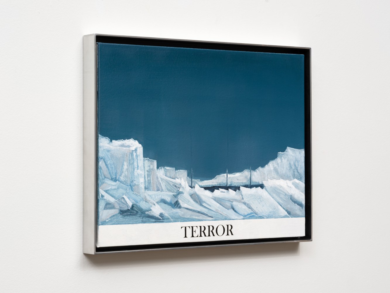 Rob Reynolds &quot;Northwest Passage (HMS Terror)&quot;, 2017, Oil, alkyd and acrylic polymer paint on canvas in welded aluminum artist's frame, Framed Dimensions: 12 3/4 x 16 3/4 inches