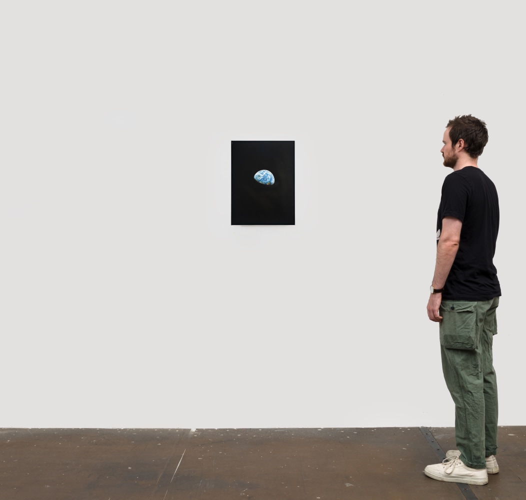 Rob Reynolds &quot;Earthrise 3&quot;, 2020, Oil, alkyd and acrylic polymer paint on canvas in welded aluminum artist's frame, Framed Dimensions: 24 3/4 x 18 3/4 inches 62.9 x 47.6 cm