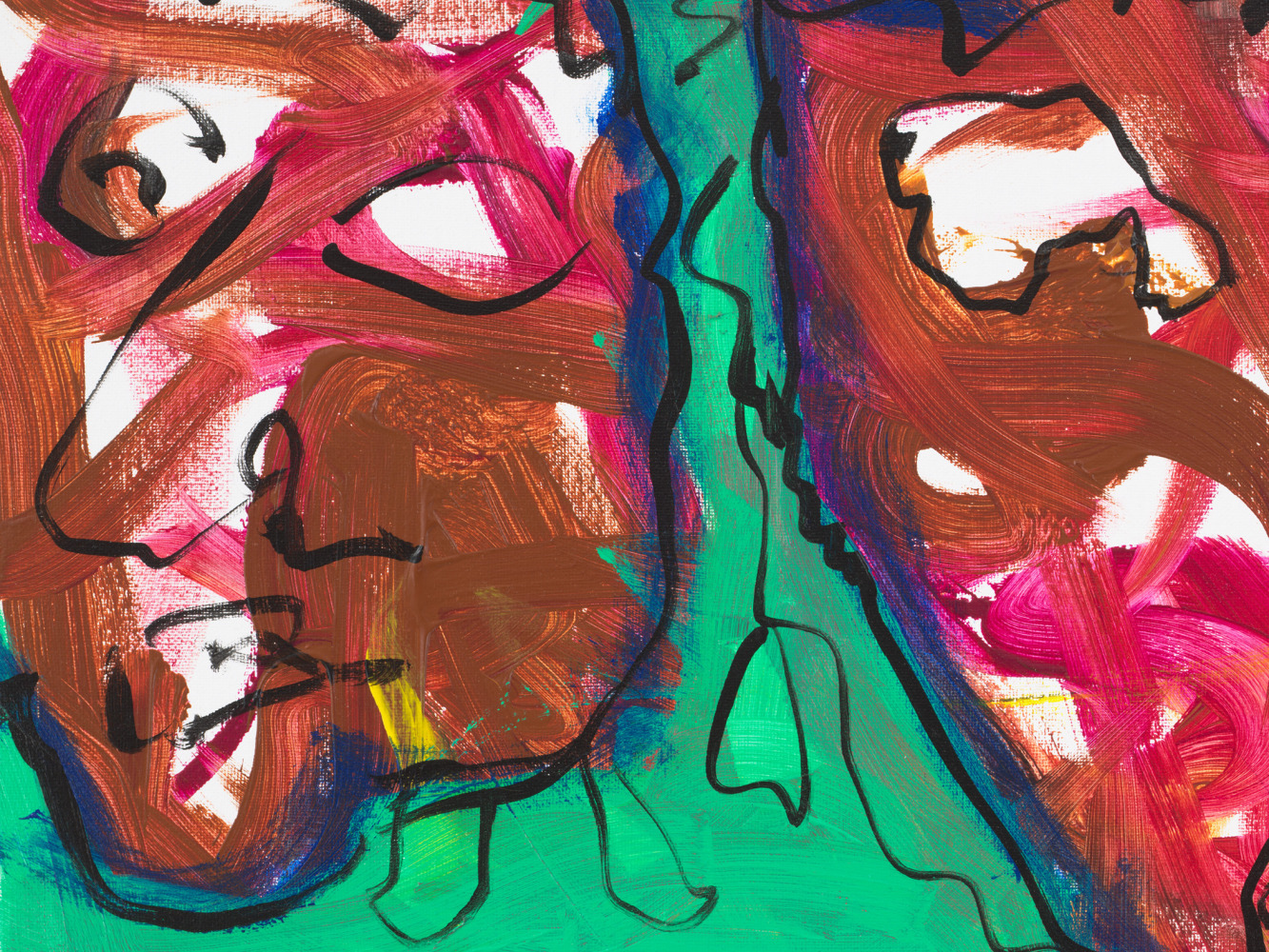 Claude Lawrence Untitled, 2019 Acrylic on canvas Framed Dimensions: 21 1/2 x 21 1/2 inches 54.6 x 54.6 cm