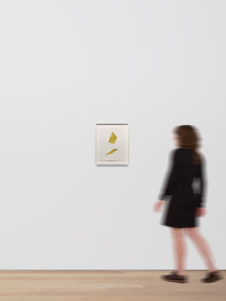 Kate Shepherd Yellow, Floating Planes, #51, 2022 Watercolor on Arches paper Framed Dimensions: 18 7/8 x 15 1/8 x 1 1/2 inches 47.9 x 38.4 x 3.8 cm