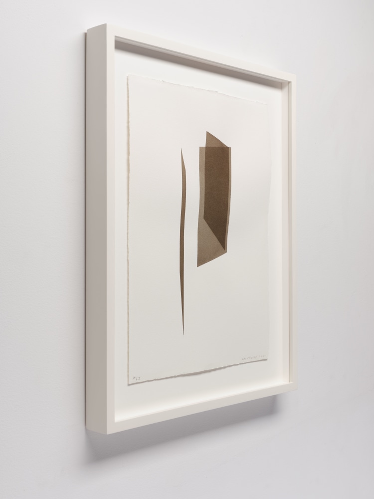 Kate Shepherd Brown, Open Door with Plane, #62, 2022 Watercolor on Arches paper Framed Dimensions: 18 7/8 x 15 1/8 x 1 1/2 inches 47.9 x 38.4 x 3.8 cm