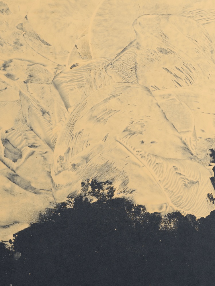 Jesse Schlesinger Untitled, 2024 Whetstone ceramic and gum arabic on sandpaper Framed Dimensions: 37 3/4 x 31 3/4 x 1 3/4 inches 95.9 x 80.6 x 4.4 cm Paper Dimensions: 36 x 30 inches 91.4 x 76.2 cm