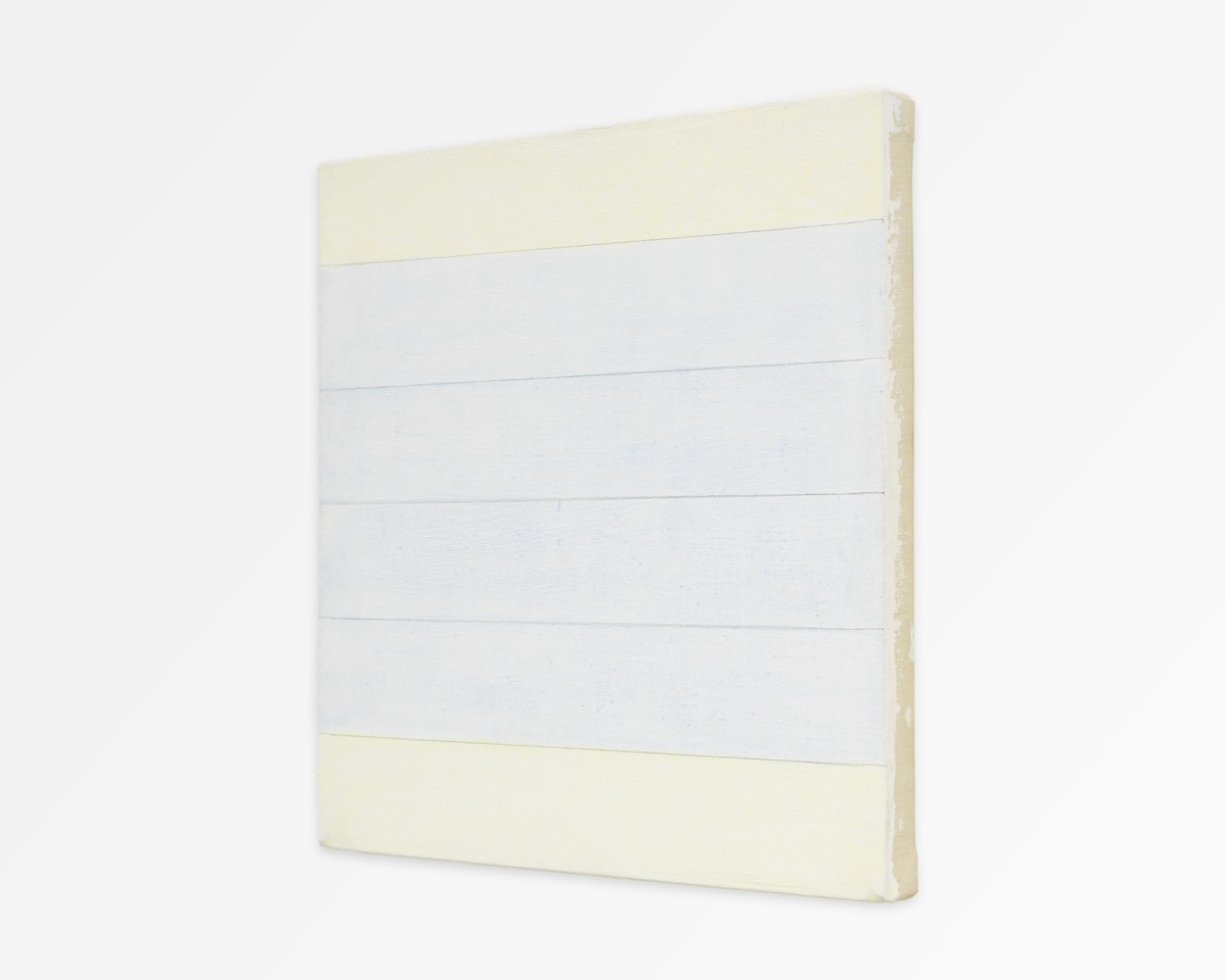 Agnes Martin Untitled, circa 1995-1999 Gesso, acrylic and graphite on linen Framed Dimensions: 12 13/16 x 12 11/16 inches 32.5 x 32.2 cm Image Dimensions: 12 x 12 inches 30.5 x 30.5 cm