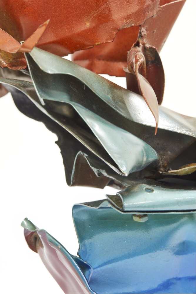 John Chamberlain Untitled, 1962 Painted and chromium-plated steel 10 1/4 x 6 3/4 x 7 inches 26 x 17.1 x 17.8 cm