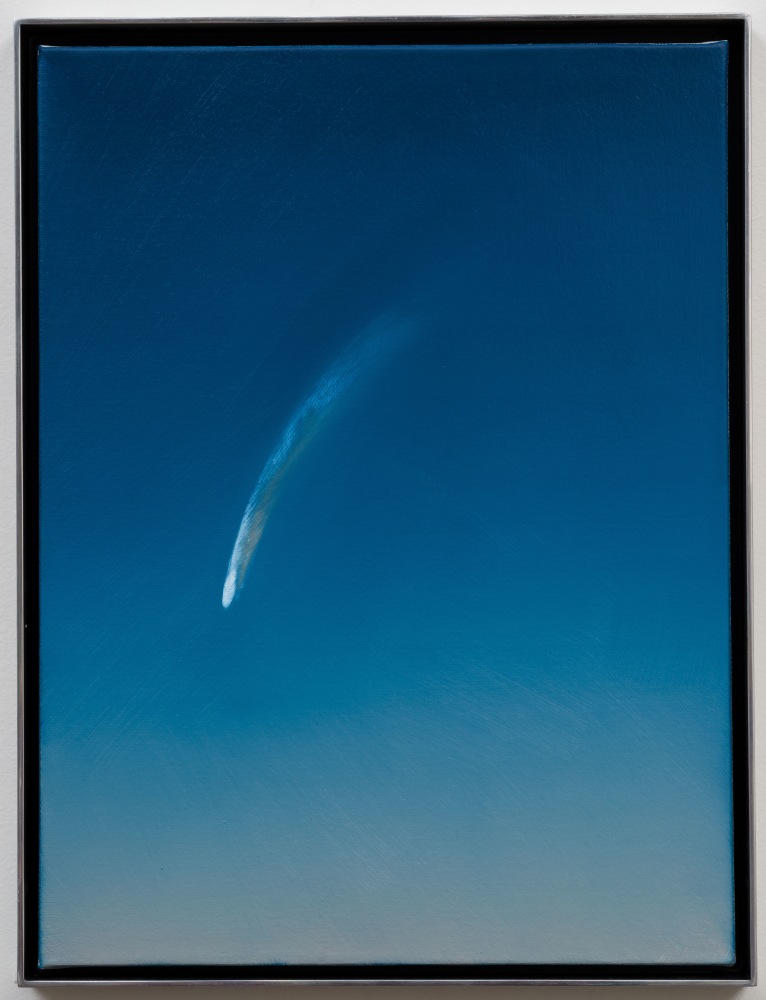 Rob Reynolds, &quot;The Great Comet Neowise Over California in 2020&quot;, 2021, Oil, alkyd and acrylic polymer paint on canvas in welded aluminum artist's frame, Framed Dimensions: 16 3/4 x 12 3/4 inches