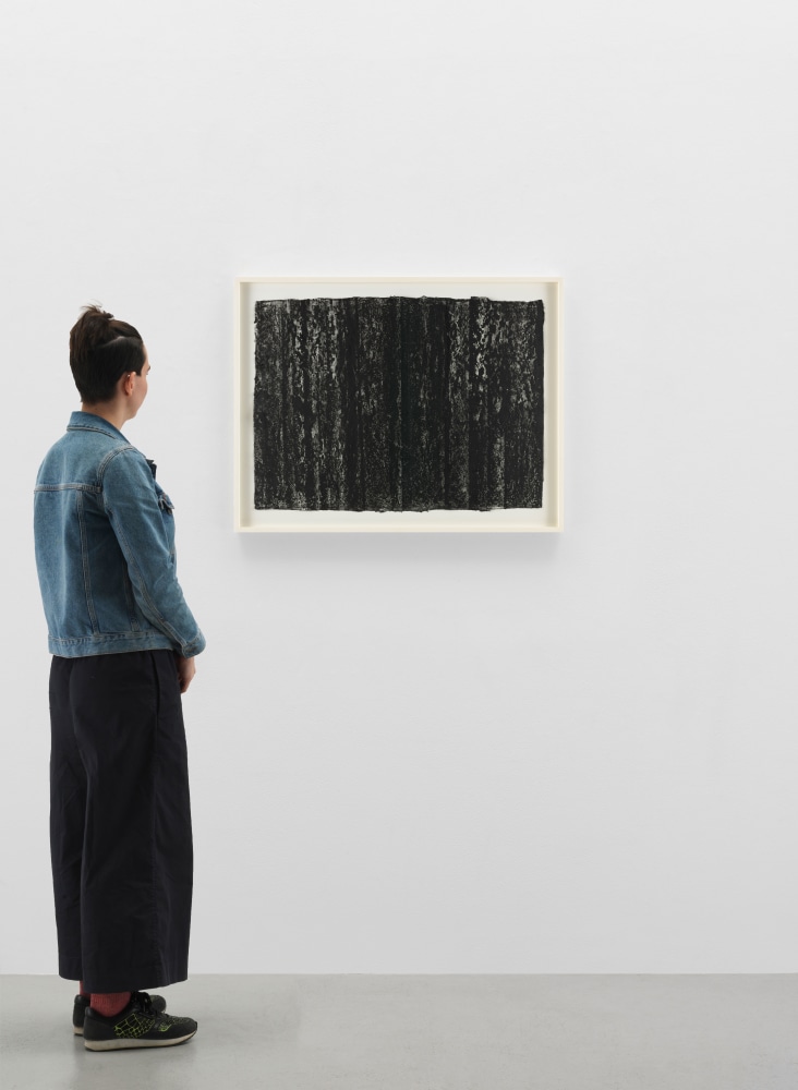 Richard Serra Ramble 3-7, 2015 Litho crayon on paper Framed Dimensions: 26 1/4 x 1 1/2 x 34 inches 66.7 x 3.8 x 86.2 cm Artwork Dimensions: 22 1/4 x 30 inches 56.5 x 76.2 cm
