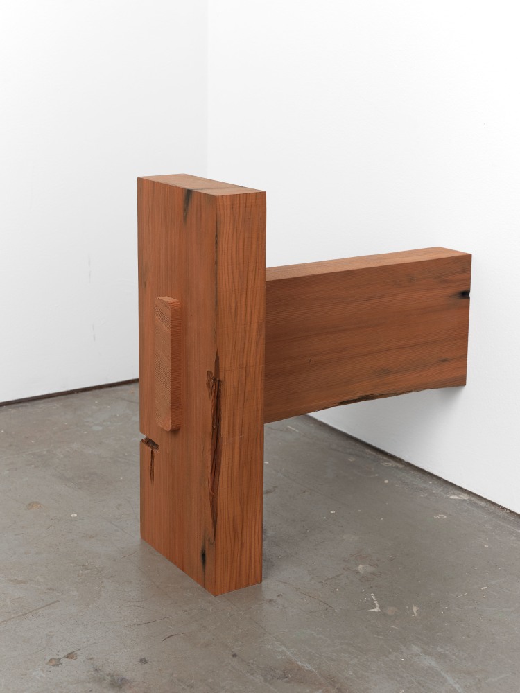 Jesse Schlesinger Untitled, 2023 Redwood (salvaged) 17 5/8 x 7 x 17 3/8 inches 44.8 x 17.8 x 44.1 cm