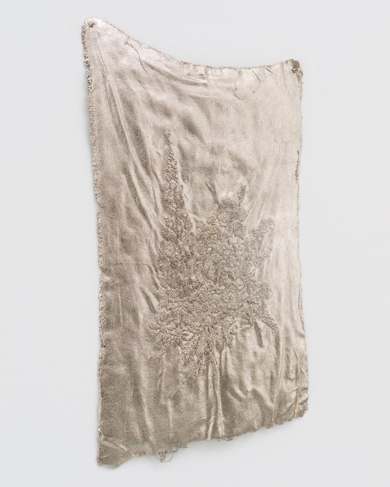 Jessie Henson Monument (shine), 2024 Inscribed on the verso with the artist's signature, name and date Unique Bronze with 22k and Caplain 20K gold leaf 29 1/2 x 20 1/4 x 1 inches 74.9 x 51.4 x 2.5 cm