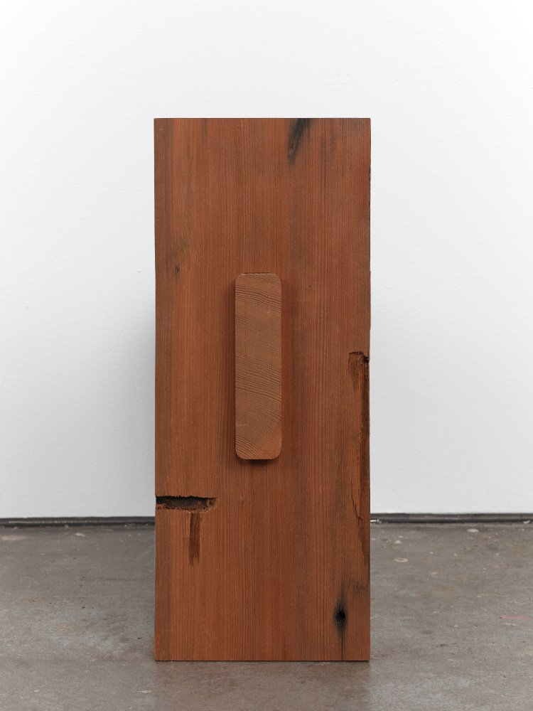 Jesse Schlesinger Untitled, 2023 Redwood (salvaged) 17 5/8 x 7 x 17 3/8 inches 44.8 x 17.8 x 44.1 cm