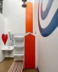 Barbara Stauffacher Solomon Supergraphics at Moonraker Recreational Center, Sea Ranch, 1965