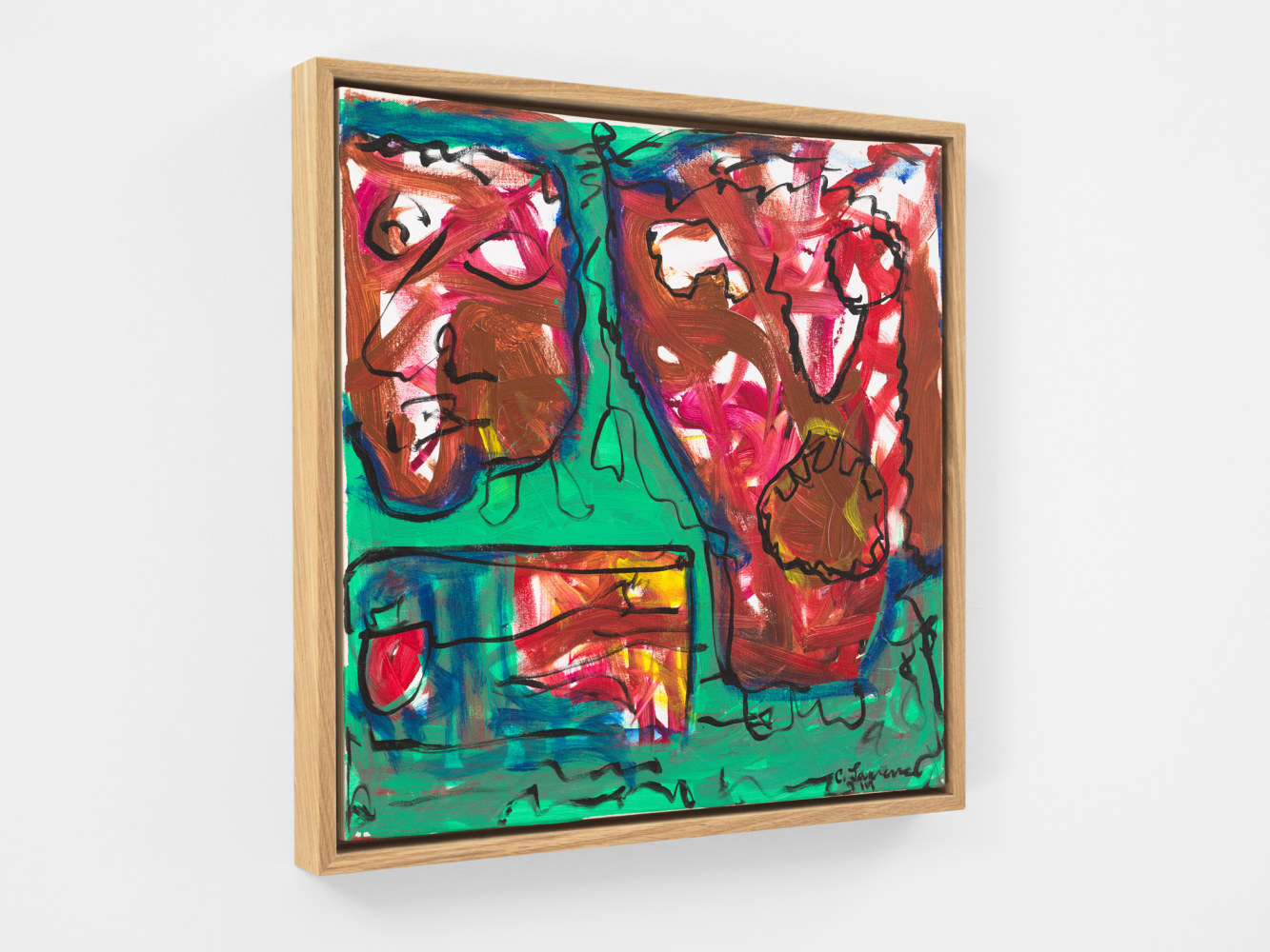 Claude Lawrence Untitled, 2019 Acrylic on canvas Framed Dimensions: 21 1/2 x 21 1/2 inches 54.6 x 54.6 cm