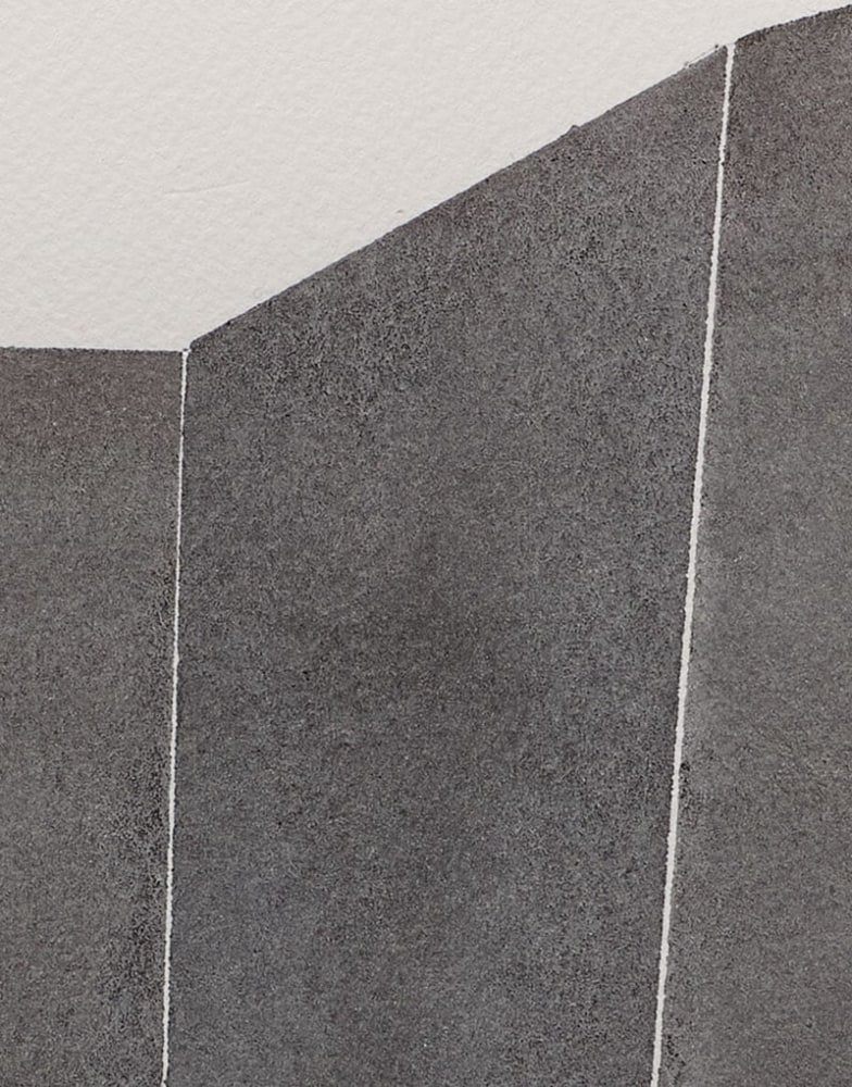 Kate Shepherd Black, Open Folded Wall, #43, 2022 Watercolor on Arches paper Framed Dimensions: 18 7/8 x 15 1/8 x 1 1/2 inches 47.9 x 38.4 x 3.8 cm