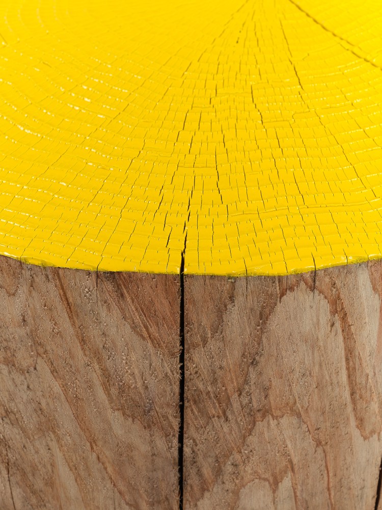 Jesse Schlesinger Untitled, 2024 Redwood (salvaged), enamel paint 26 x 26 x 9 1/4 inches 66 x 66 x 23.5 cm