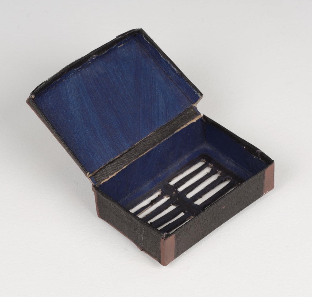 Robert Gober Untitled, 1996 Cardboard, acrylic and adhesive tape 2 1/2 x 3 3/8 x 3 3/4 inches 6.4 x 8.6 x 9.5 cm