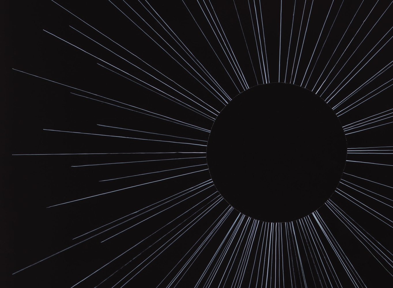 Kate Shepherd Bubble Card, deep black , 2022 Oil and enamel on durabond panel 35 x 25 1/2 x 1 1/2 inches 88.9 x 64.8 x 3.8 cm