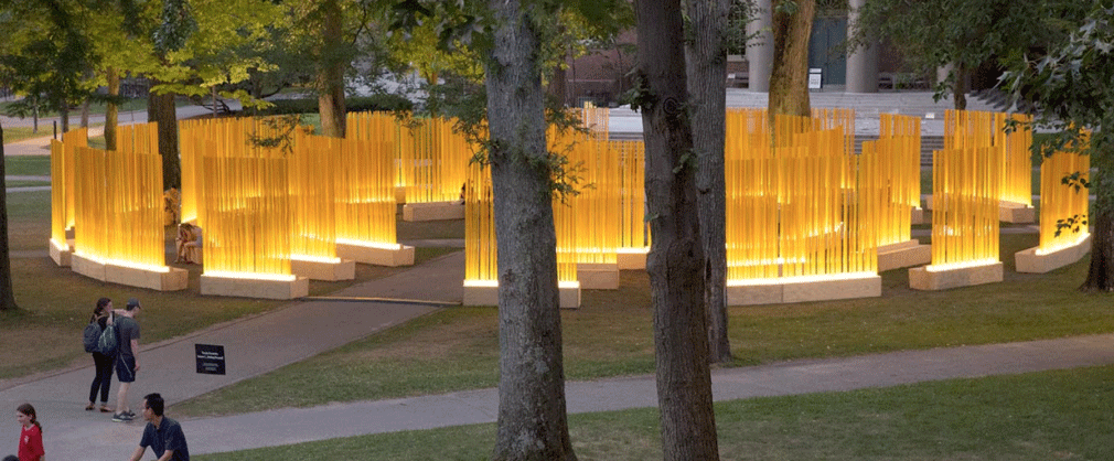 Teresita Fernández Autumn (...Nothing Personal), 2018 Installation view at Harvard University