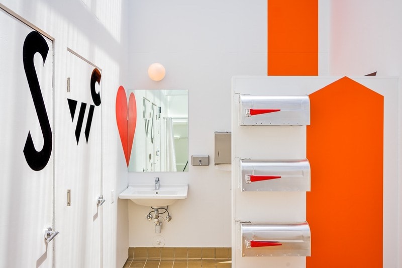 Barbara Stauffacher Solomon Supergraphics at Moonraker Recreational Center, Sea Ranch, 1965