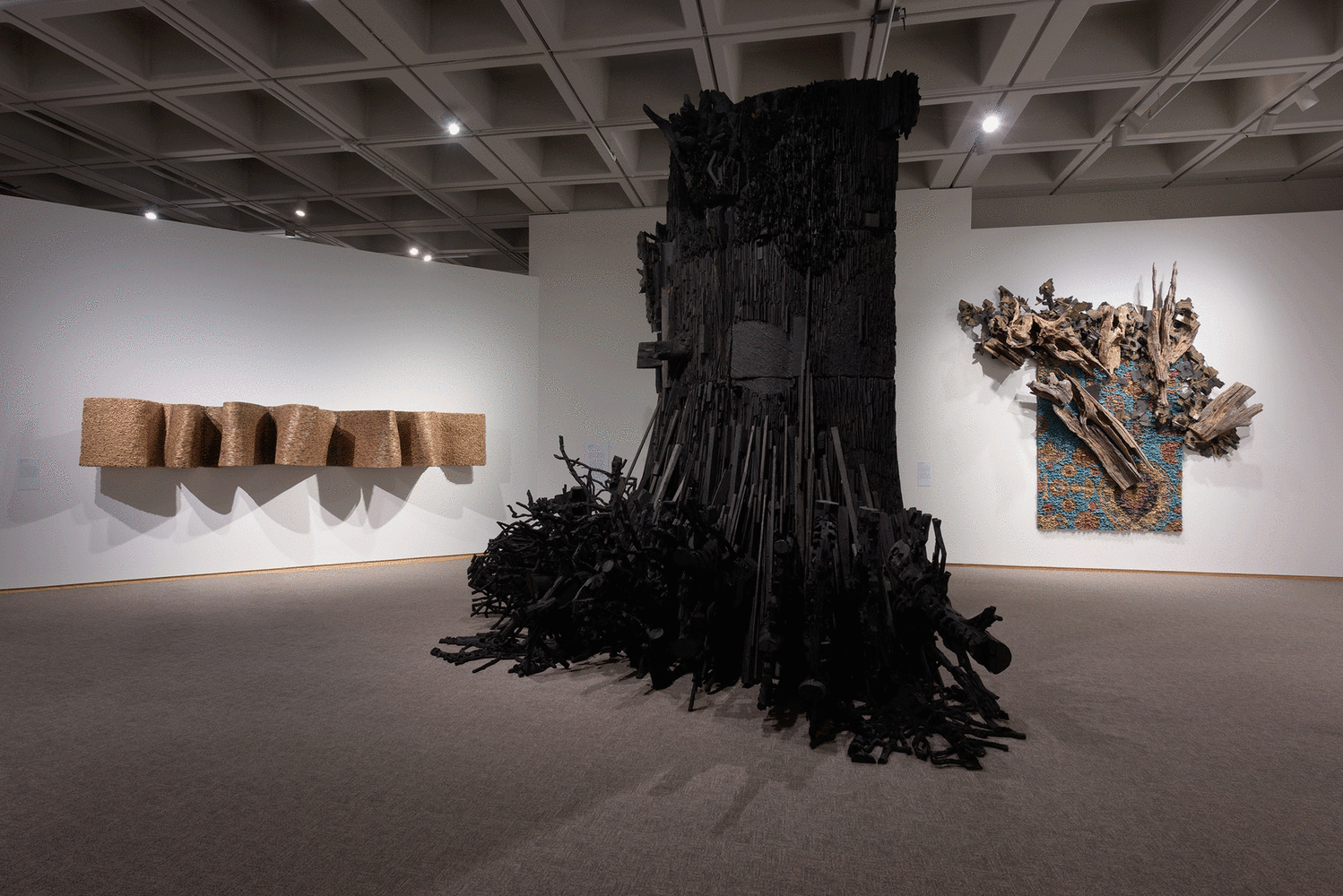 Leonardo Drew Installation View, 2020 North Carolina Museum of Art