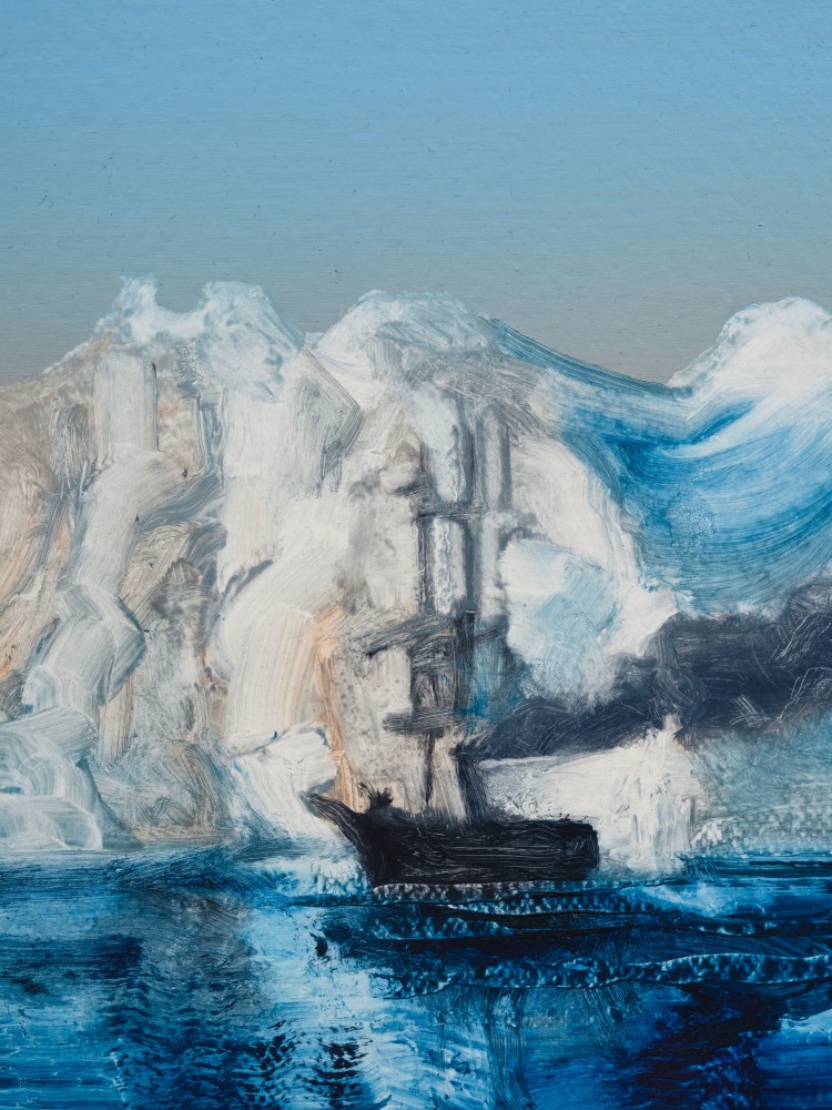 Rob Reynolds

Panther Stuck in Ice, 2017

Oil, alkyd and acrylic polymer paint on canvas in welded aluminum artist&amp;#39;s frame

Framed Dimensions:

12 3/4 x 16 3/4 inches

32.4 x 42.5 cm

$10,000