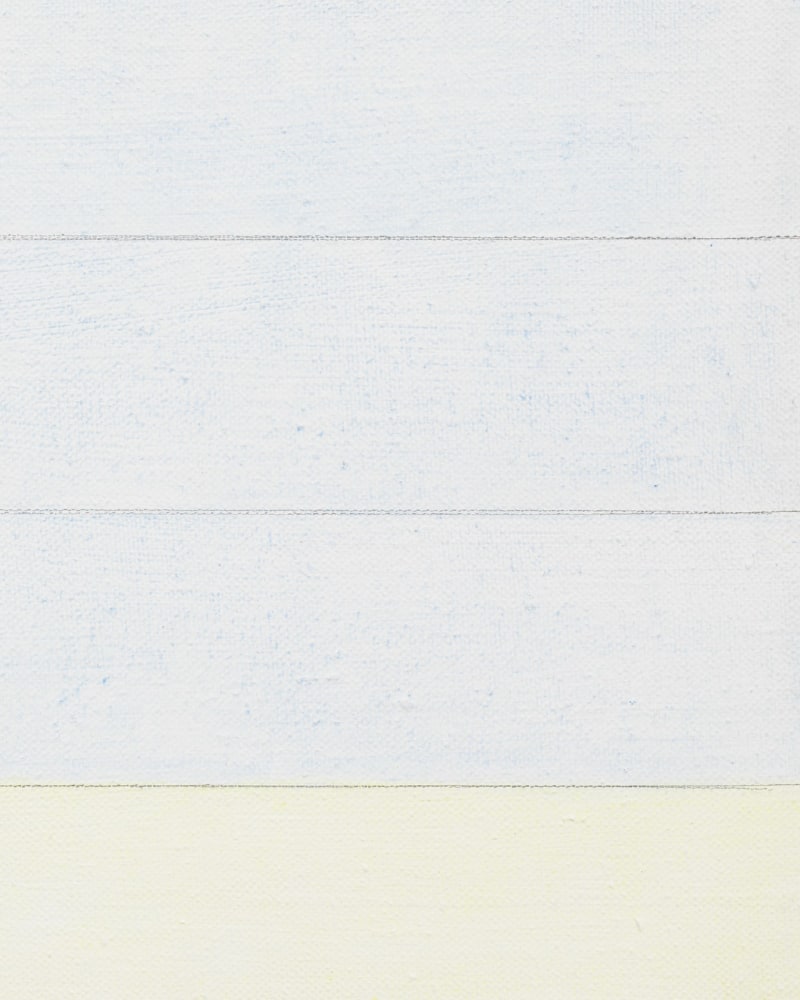 Agnes Martin Untitled, circa 1995-1999 Gesso, acrylic and graphite on linen Framed Dimensions: 12 13/16 x 12 11/16 inches 32.5 x 32.2 cm Image Dimensions: 12 x 12 inches 30.5 x 30.5 cm