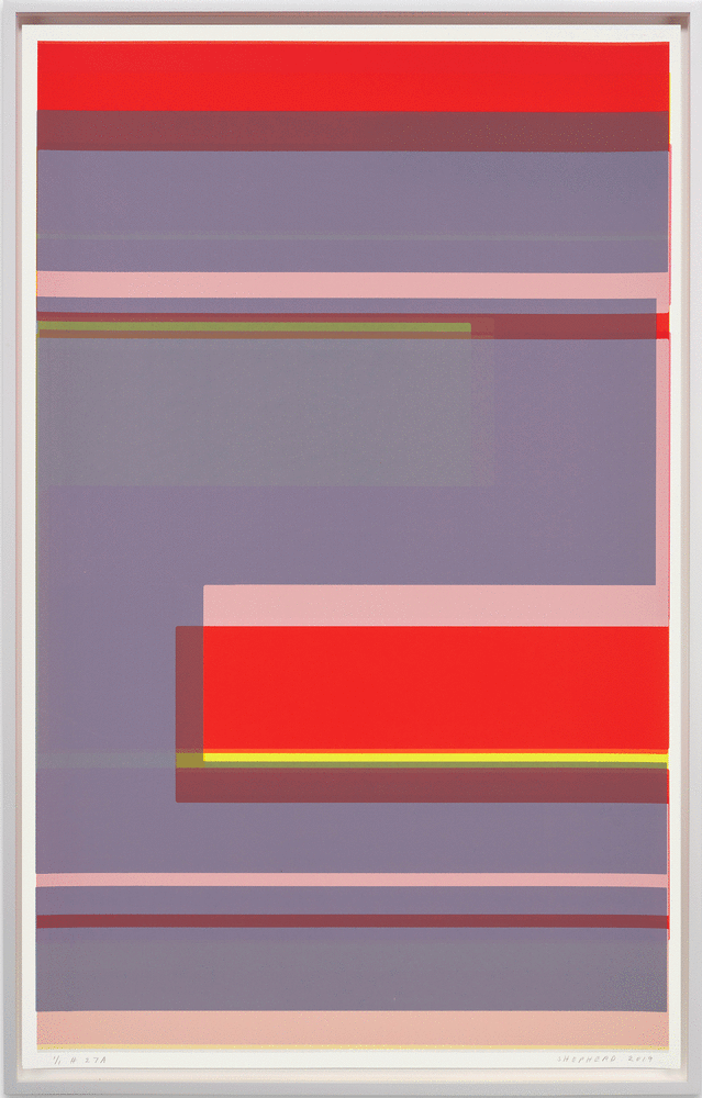 ALT="Kate Shepherd  Nina Simone Sings Pirate Jenny #27A, 2019  Screen print on coventry rag paper  Unique  Framed Dimensions:  41 x 26 inches  104.1 x 66 cm"