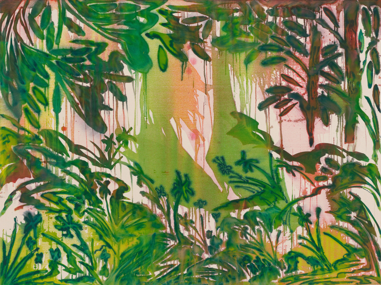 Saif Azzuz Támal pájis (west hill), 2024 Acrylic on canvas 72 x 84 x 1 inches 182.9 x 213.4 x 2.5 cm