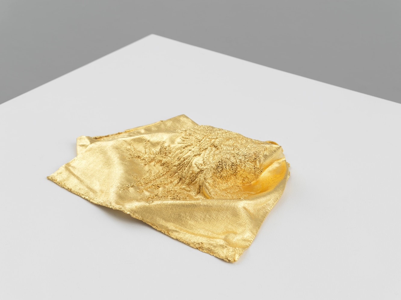 Jessie Henson Monument (fold), 2024 Inscribed on the verso with the artist's signature, name and date Unique Bronze with 23.75K gold leaf 2 x 11 3/4 x 10 3/4 inches 5.1 x 29.8 x 27.3 cm